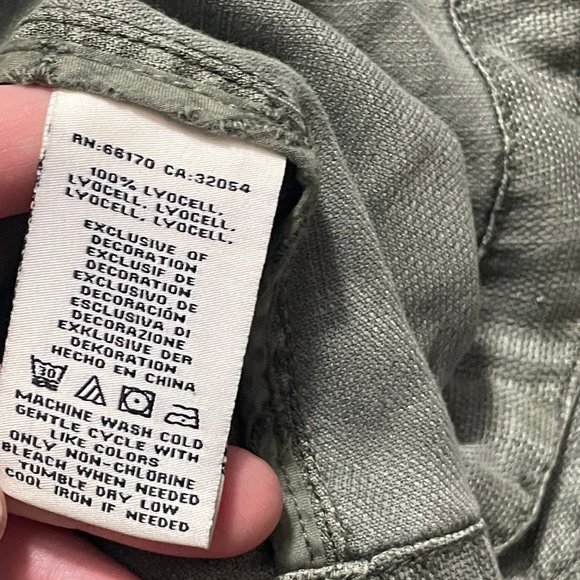 Anthropologie Marrakech Tombolo Vest S small natural army green snap layer boho - Picture 7 of 7